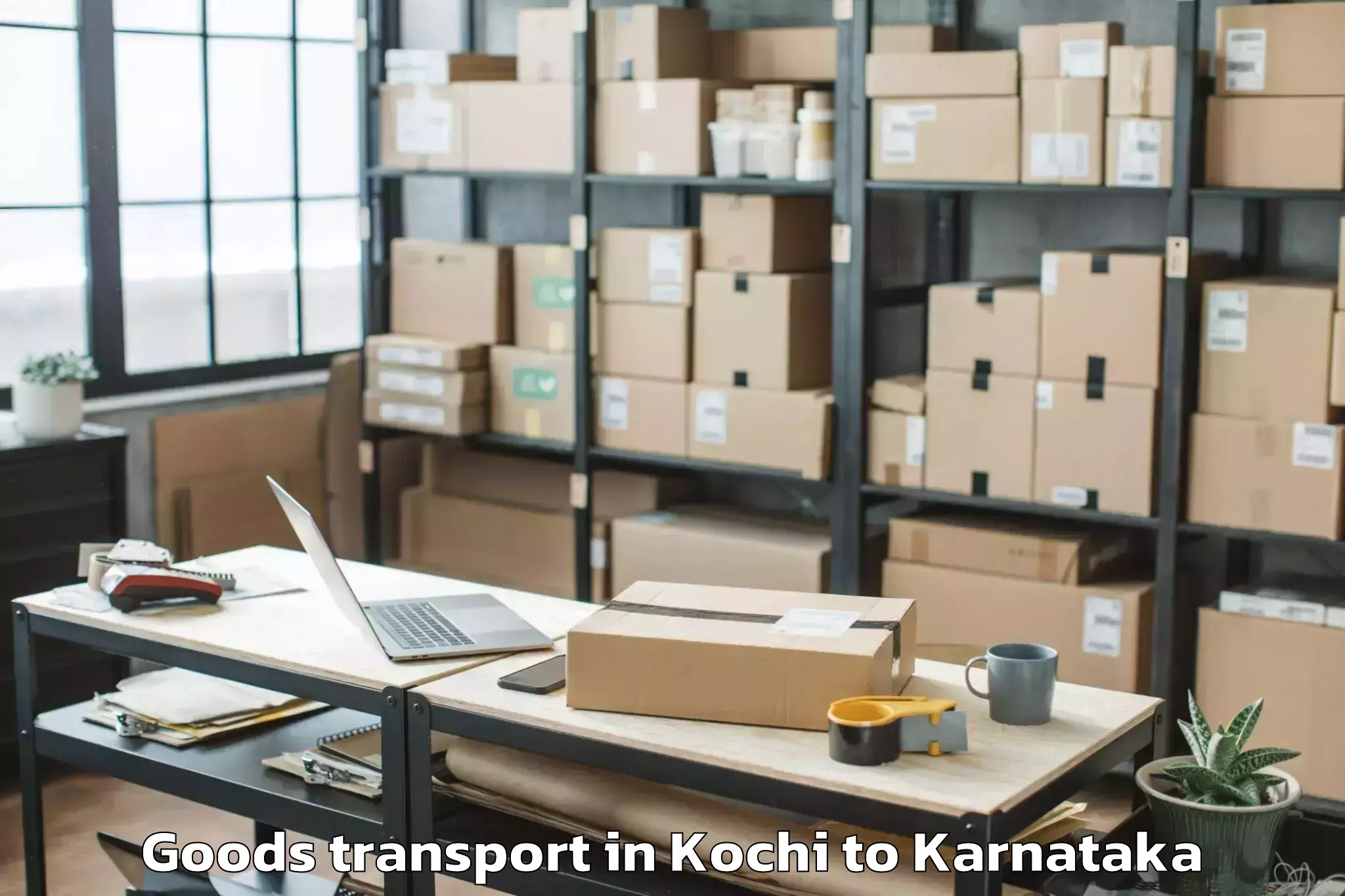 Professional Kochi to Nitte University Mangalore Goods Transport